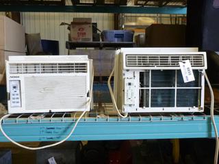 Noma WACR5200E Window Mounted Air Conditioning Unit, 15 In. x 19.5 In. x 14 In., 1 Phase, 115 V, 5,500 BTU/Hr. and 2007 Danby DAC12077EE Window Mounted Air Conditioning Unit, 22.25 In. x 20.5 In. x 16 In., 1 Phase, 115 V, 60 Hz, 12,000 BTU/Hr. (Z)