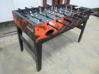 Halex Foosball Table, 40 In. x 48 In. x 30.5 In. (RED C-CAN)