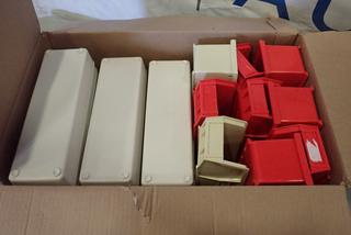 Qty of Plastic Storage Bins, Assorted Sizes  (W2)