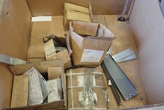 Qty of Metal Plates, Dividers, Metal Bar, Glue Kits, Glue Dispenser and More (DOOR 4)