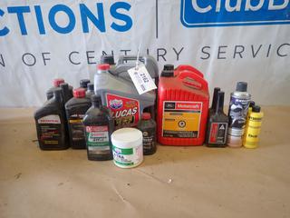 Qty of Unused Oil, Automatic and Manual Transmission Fluid, Brake Fluid and HD Grease (O-1-3)