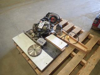 Durex Edge Bander, Model 76, Black & Decker 7 1/4 In. Circular Saw, Craftsman 7 1/4 In. Circular Saw and (2) Routers (X)