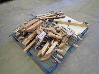 Qty of Misc. Hand Screw Clamps, Bench Clamps and Angle Measurement Table (X)