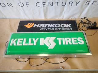 Kelly Tires and Hankook Driving Emotion, Electric Display Light Signs (North Door Bay 1)
