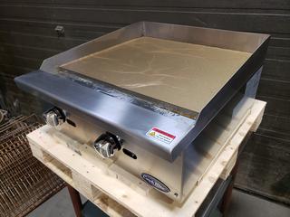 Model ATMG-24CAH1 2-Burner Griddles w/ Manual Control NG *Unused* *Note: Item Cannot Be Removed Until Tuesday July 13th*