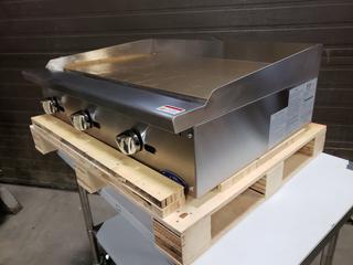 Model ATMG-36CAH1 3-Burner Griddles w/ Independent Manual Control NG *Unused* *Note: Item Cannot Be Removed Until Tuesday July 13th*