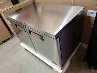 Model MGF8406CAH1 1225mm X 762mm X 929mm Double Door Undercounter Freezer *Unused* *Note: Item Cannot Be Removed Until Tuesday July 13th*