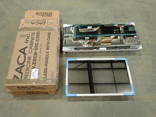 (1) Cabinet, 36 In. x 16 In. x 4 1/2 In., (1) Cabinet, 26 1/2 In. x 16 1/2 In. x 4 1/2 In. (North Door Bay 1)
