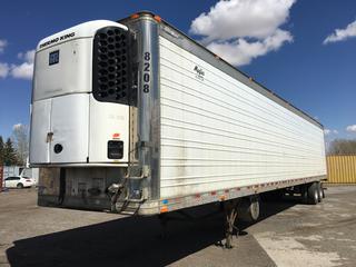 2007 Great Dane 53' T/A Van Trailer c/w Thermo King Reefer, Air Ride Susp., 2x 9070KG (20,000 Lb) Axles 11R22.5 Tires, Reefer shows 71,284 Hours, VIN 1GRAA06277B705232.