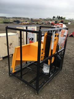 Unused TMG-PD700S 700 ft/lb Hydraulic Post Driver for Skid Steers. Control #  7808.