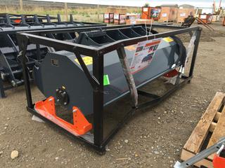 Unused TMG-SRT72 72" Skid Steer Rotary Tiller with Bi-Directional Rotation 18-23 GPM Standard Flow Rate. Control # 7812.