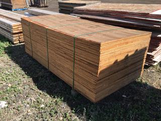 Plywood 4'x8'x3/4", Approximately 45 Pcs. Control # 7907.