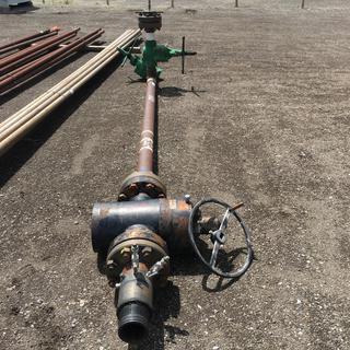 Water Line System c/w (3) Gate Valves. Control # 7952.