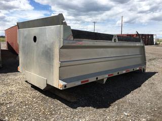 8'x15' Aluminum Gravel Box. Requires Repair. Control # 7955.