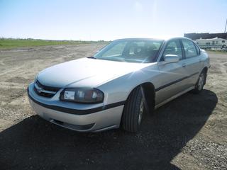 2001 Chev Impala Sedan c/w 3.8L V6, Auto, A/C, Showing 353,317 Kms, VIN 2G1WH55K319125049
