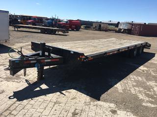 2008 Felling 25' T/A Pintle Hitch Equipment Trailer c/w Beavertail, GVWR 11,748 KG, Spring Susp., ST235/80R16 Tires, VIN 5FTDA352481031189