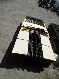 Approximately (15) Pieces Steel Grating 3'x8'8" (1" Thick). Control # 8009