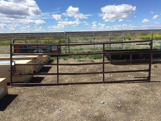 Steel Gate Panel 4'Hx165"L, Brown Tube. Control # 8017.