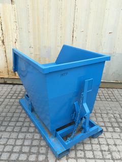 Unused 1/2 Cubic Yard Standard Duty Steel Dumping Hopper w/ fork pockets. Control # 7977.