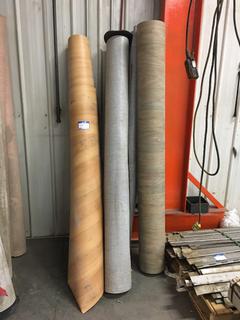 *SELLING OFF-SITE* (4) Partial Rolls of Linoleum Flooring.  Location:  504 - 8 Ave East Bow Island, AB