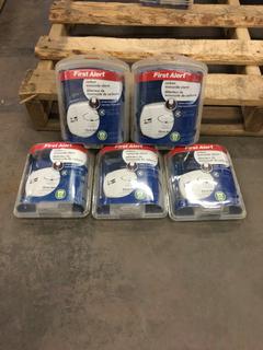 *SELLING OFF-SITE* (5) First Alert Carbon Monoxide Alarms.  Location:  504 - 8 Ave East Bow Island, AB