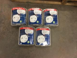 *SELLING OFF-SITE* (5) First Alert Carbon Monoxide Alarms.  Location:  504 - 8 Ave East Bow Island, AB