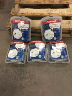 *SELLING OFF-SITE* (5) First Alert Carbon Monoxide Alarms.  Location:  504 - 8 Ave East Bow Island, AB