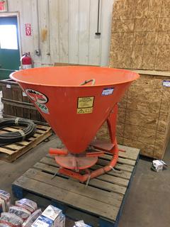 *SELLING OFF-SITE* Agrex 300 Seed Spreader 3pt Hitch.  Location:  504 - 8 Ave East Bow Island, AB