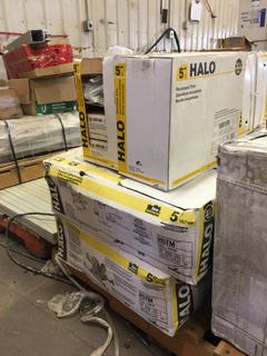 *SELLING OFF-SITE* (12) 5" Recessed Light Housing w/ 12 Trim Rings.  Location:  504 - 8 Ave East Bow Island, AB