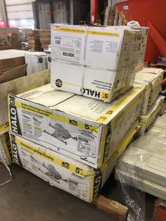 *SELLING OFF-SITE* (12) 5" Recessed Light Housing w/ 12 Trim Rings.  Location:  504 - 8 Ave East Bow Island, AB