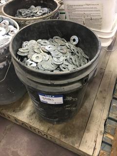 *SELLING OFF-SITE* (1) Bucket of Flat Washers.
  Location:  504 - 8 Ave East Bow Island, AB