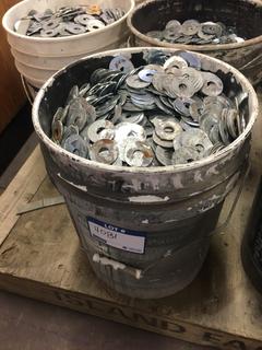 *SELLING OFF-SITE* (1) Bucket of Flat Washers.
  Location:  504 - 8 Ave East Bow Island, AB