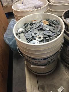 *SELLING OFF-SITE* (1) Bucket of Flat Washers.
  Location:  504 - 8 Ave East Bow Island, AB