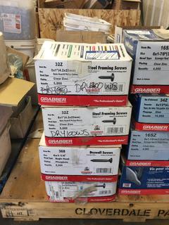 *SELLING OFF-SITE* Quantity of Steel Framing & Drywall Screws.  Location:  504 - 8 Ave East Bow Island, AB