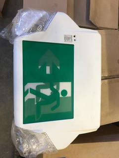 *SELLING OFF-SITE* (4) Plastic Pictogram Combo Units 6V.  Location:  504 - 8 Ave East Bow Island, AB