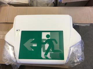 *SELLING OFF-SITE* (4) Plastic Pictogram Combo Units 6V.  Location:  504 - 8 Ave East Bow Island, AB