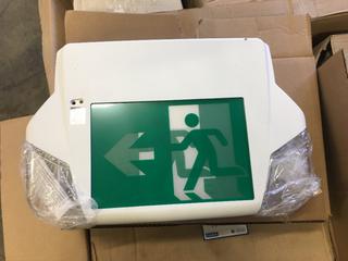 *SELLING OFF-SITE* (4) Plastic Pictogram Combo Units 6V.  Location:  504 - 8 Ave East Bow Island, AB