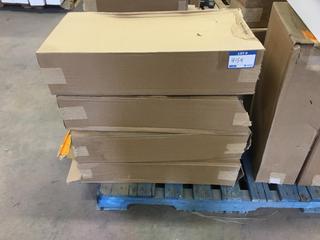 *SELLING OFF-SITE* (4) White Fire Extinguisher Cabinet 9" x 24" x 6".  Location:  504 - 8 Ave East Bow Island, AB