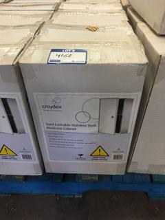 *SELLING OFF-SITE* (5) Trent Lockable Stainless Steel Medicine Cabinets.  Location:  504 - 8 Ave East Bow Island, AB