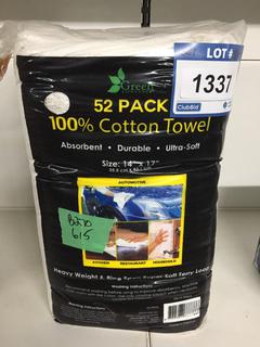 52 - Pack 100 Percent Cotton Towels.