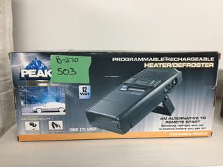 12 Volt Programmable - Rechargeable Portable Vehicle Heater/Defroster.