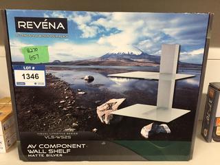 Revena Component Wall Mounted Shelf Matte Silver.