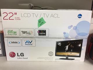 LG 22" Flat Screen TV.