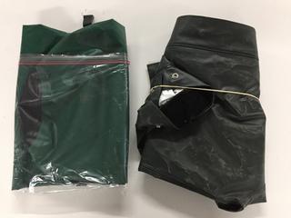 Men's Rain Jacket Oil Resistant (2XL) & Cabela's Water Proof Duffle Bag.