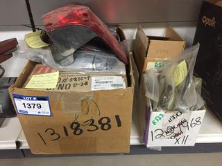 Circular Deck Mount, 29" Hydraulic Releases, Bit Lock Inserts, Fasteners, Left-Hand Tan Light Assembly for 2008-12 Mazda Tribute & Quantity of Keystone USB 3.0 Panel Mount Couplers.