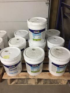 (10) 20-Gallon Dulux Ultra Deep Base Paint.