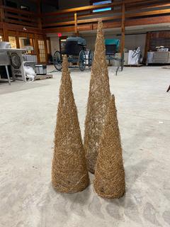 Set of (3) Decorative Trees.