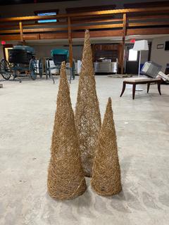 Set of (3) Decorative Trees.