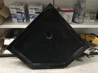 Black Neo Angle Shower Base - 40"x40"x2.75".