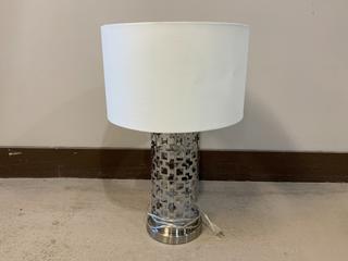 Metal Cut-Out Lamp With Shade, 24"H.